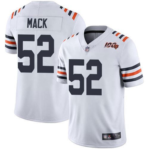 Youth Chicago Bears 52 Mack White 100th Anniversary Nike Vapor Untouchable Player NFL Jerseys